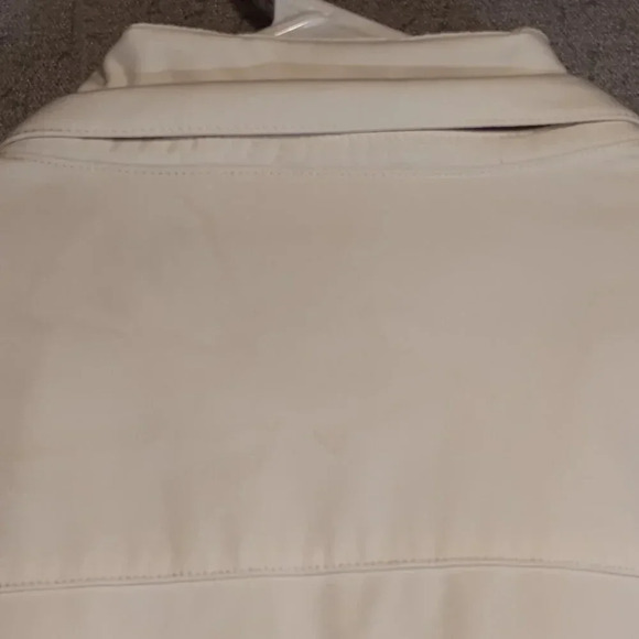 Marika Women's White Long Sleeve Zippered Belted Trench Coat NWOT Size  Large - Picture 11 of 16